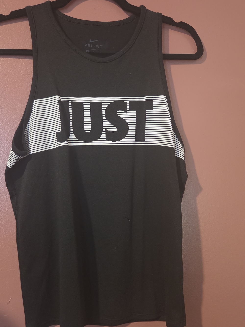 Nike Dri-FIT Women’s Black Graphic Tank Top - JUST DO IT
